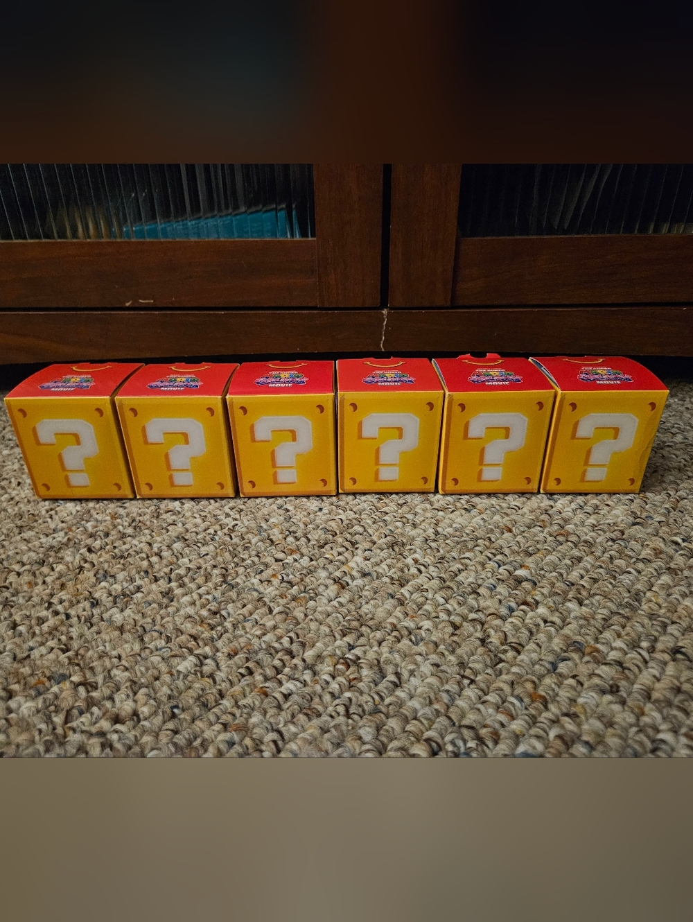 McDonalds Super Mario Galaxy Empty Boxes